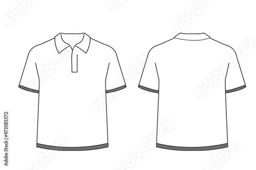 white polo shirt template