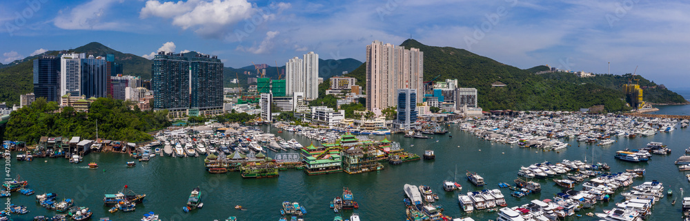 Seaside residential of Hong Kong city