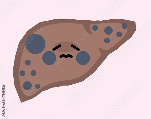肝臓　キャラクター　肝臓がん