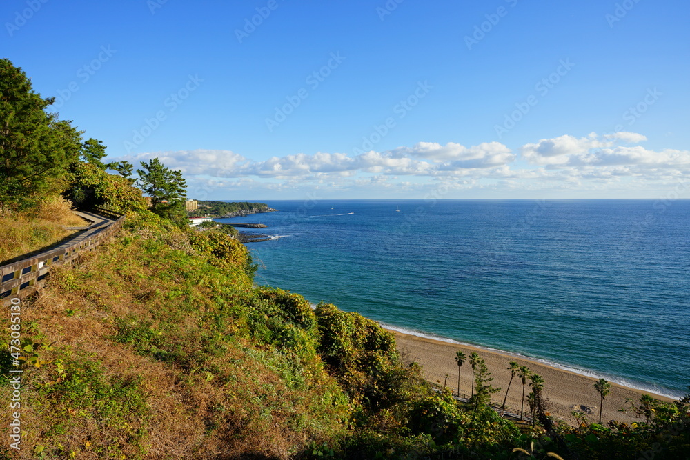 a wonderful seascape from a seaside cliff