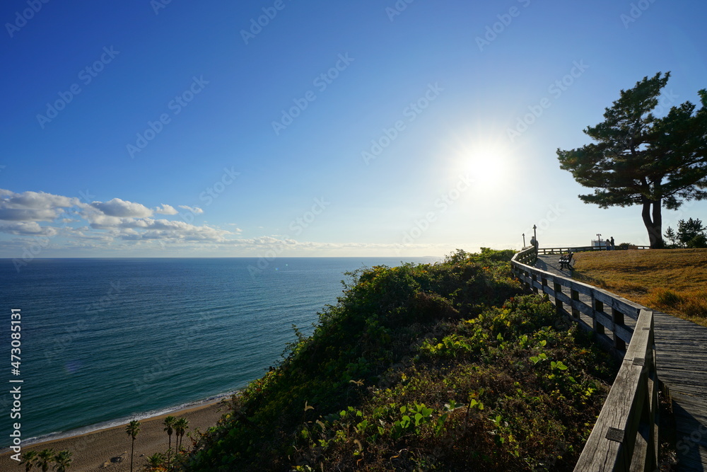 a wonderful seascape from a seaside cliff