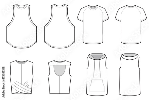 Activewear top, tank top, t-shirt for men's and women's