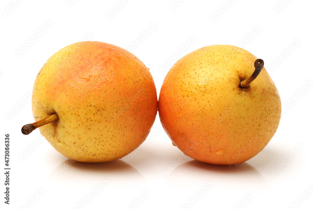 Fototapeta premium nanguo pear on white background
