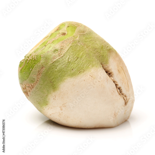 Brassica juncea on white background  photo