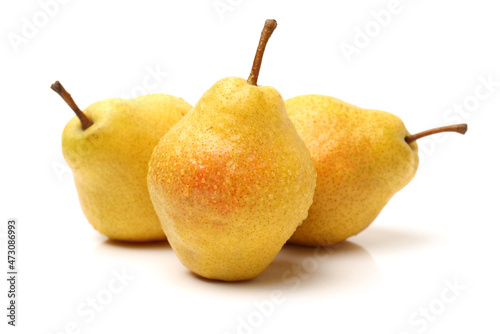 Tasty pear isolated on white background 