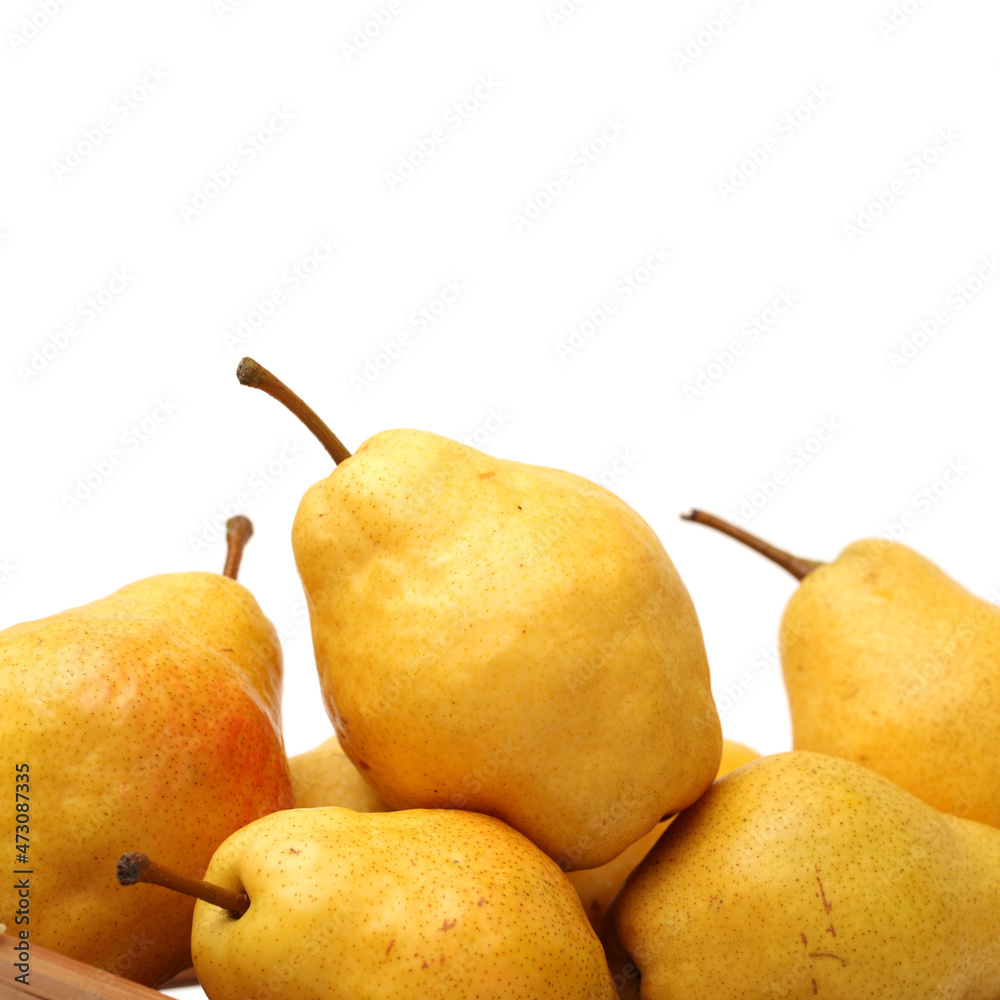 Tasty pear isolated on white background Tasty pear isolated on white background