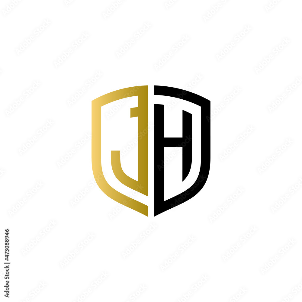 jh shield logo design vector icon
jh shield logo design vector icon