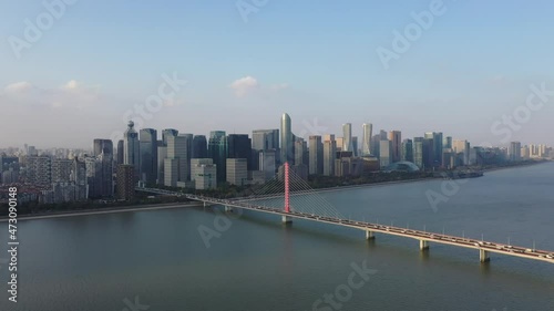 city skyline in hagnzhou china photo