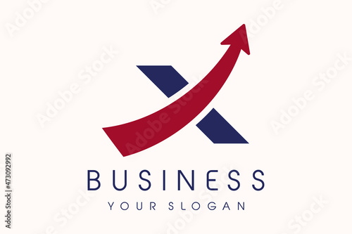 Free Download X Logo Arrow. Letter X Design Vector Illustration Modern Icon. - GFXLoad