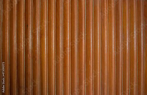 Foto Brown wooden louver background texture