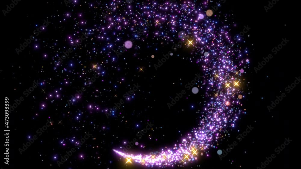 ring christmas snow particles decoration video