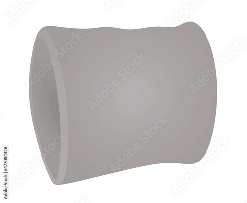 Grey hand sweatband. vector illustration