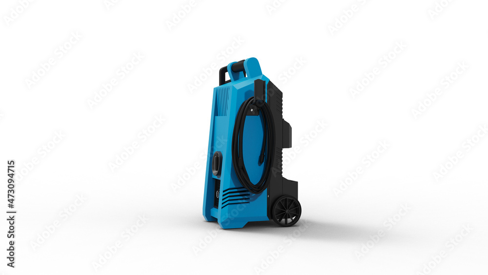 side view of pressure pump with shadow 3d render side view of pressure pump with shadow 3d render