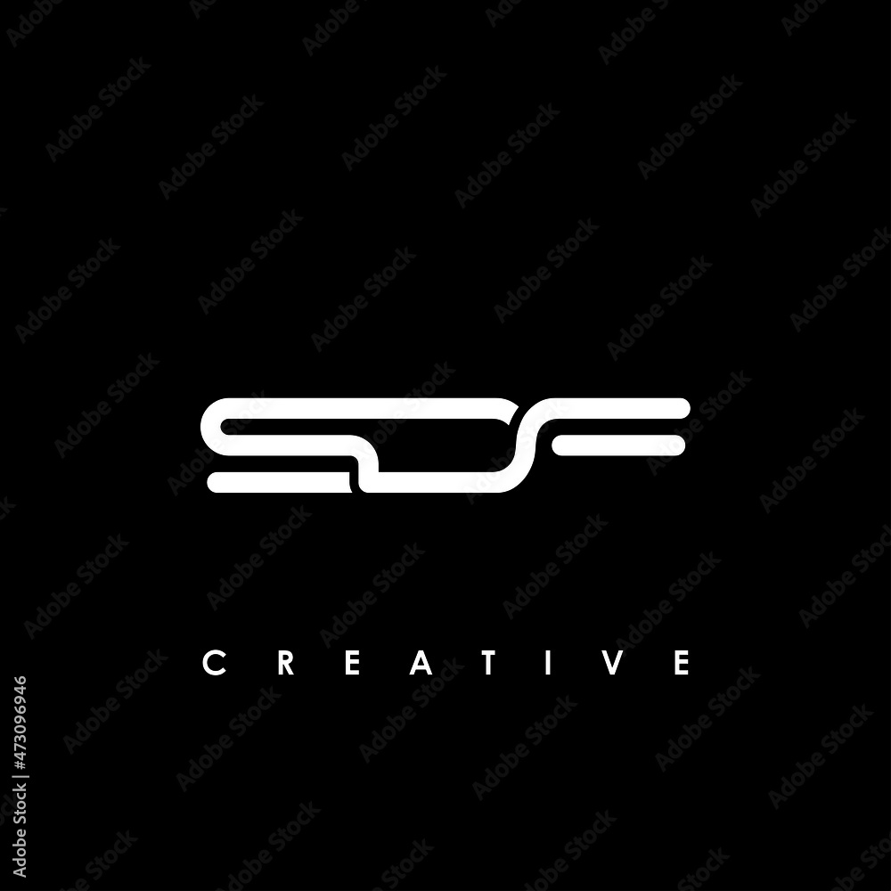 SDF Letter Initial Logo Design Template Vector Illustration SDF Letter Initial Logo Design Template Vector Illustration