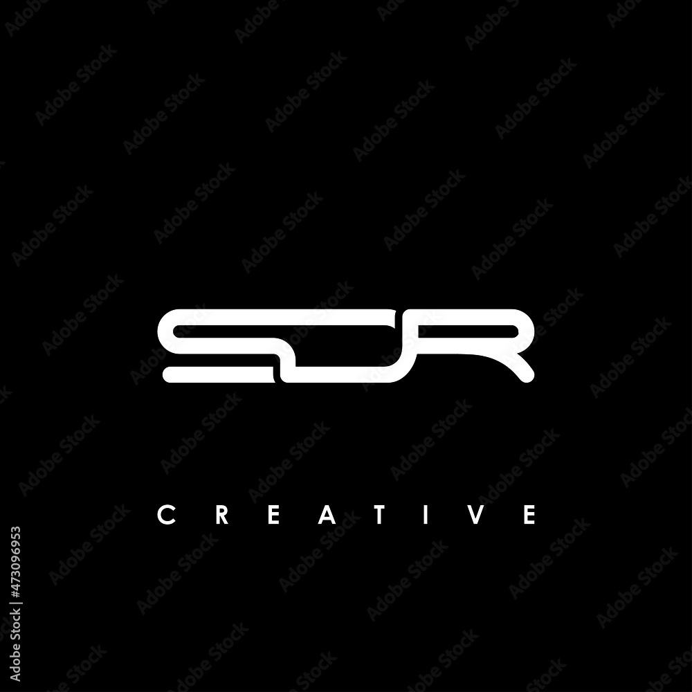 SDR Letter Initial Logo Design Template Vector Illustration