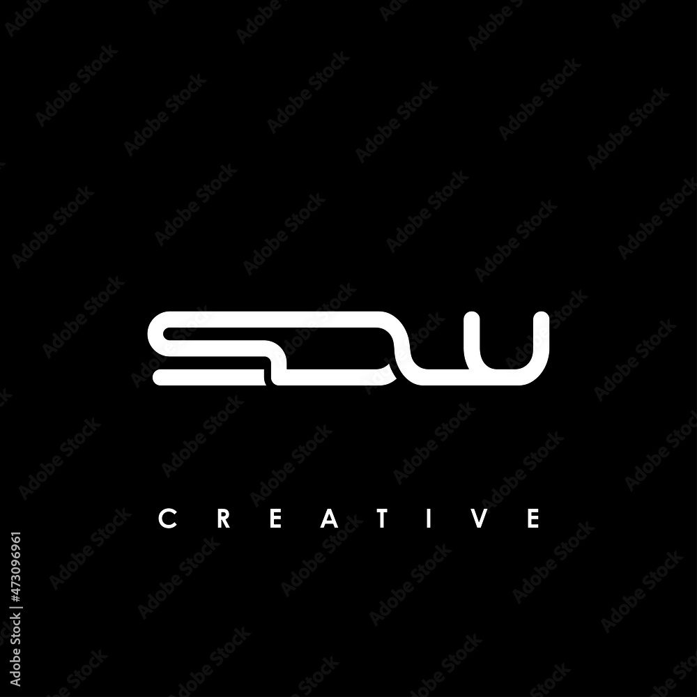 SDW Letter Initial Logo Design Template Vector Illustration SDW Letter Initial Logo Design Template Vector Illustration