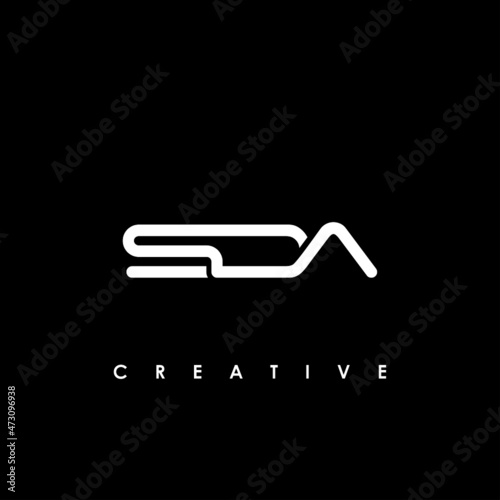 SDA Letter Initial Logo Design Template Vector Illustration photo