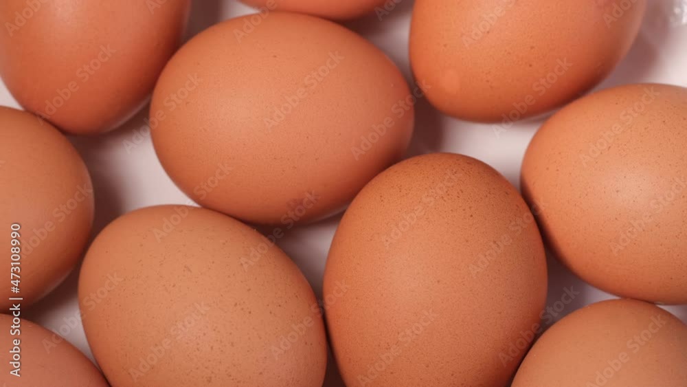 Chicken egg, rotation shot, Chicken fresh raw eggs. Many fresh raw chicken egg Chicken egg, rotation shot, Chicken fresh raw eggs. Many fresh raw chicken egg
