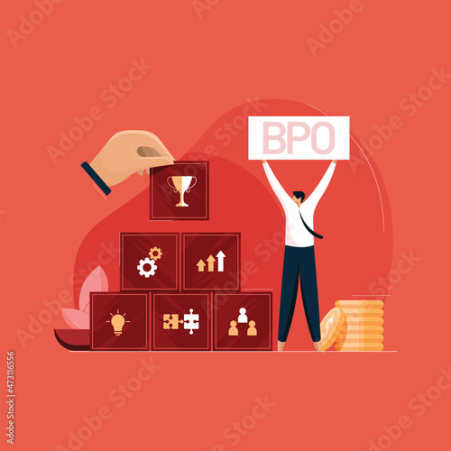 Business Process Outsourcing Industry turn Challenges into Opportunities, BPO services and Expertise concept