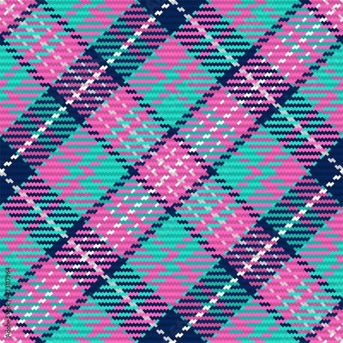 Seamless pattern of scottish tartan plaid. Repeatable background with check fabric texture. Vector backdrop striped textile print.