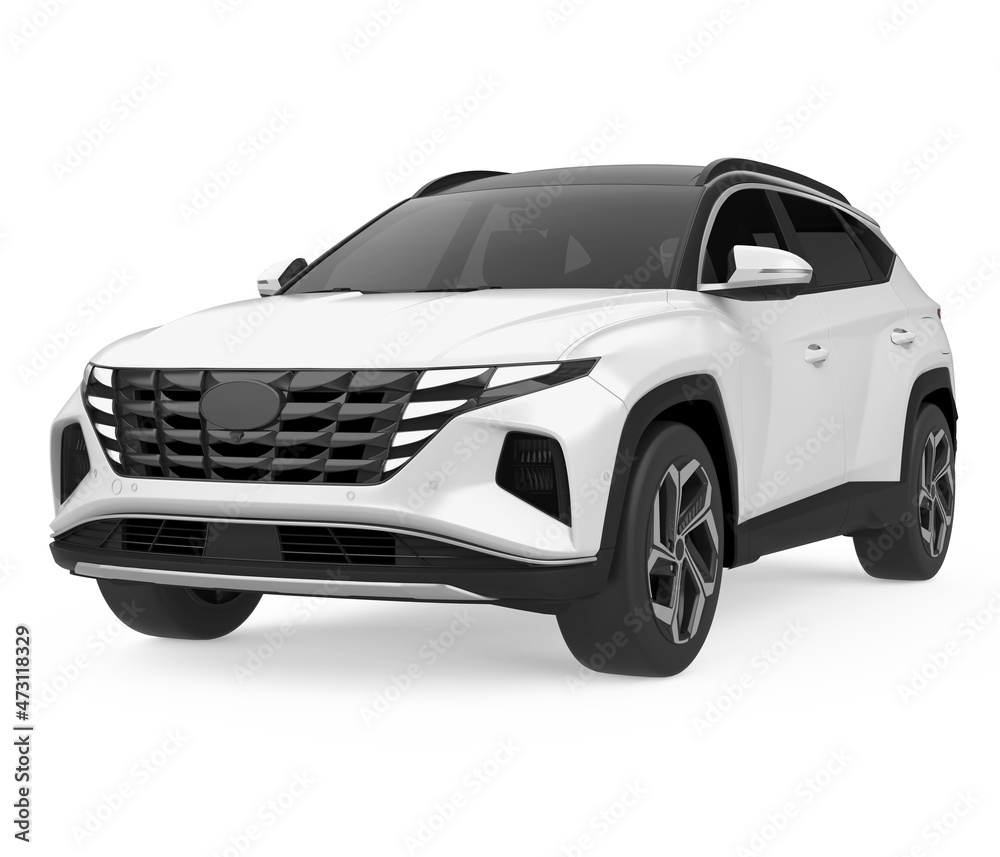 SUV Car Isolated