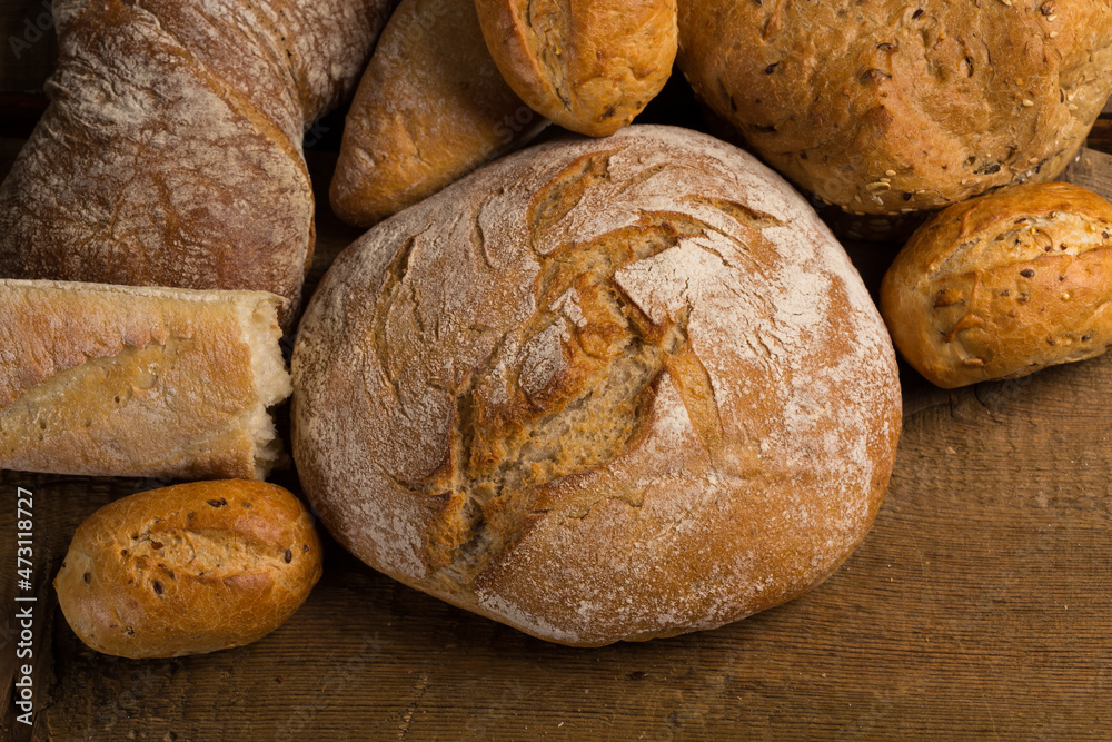 Close-up of traditional bread