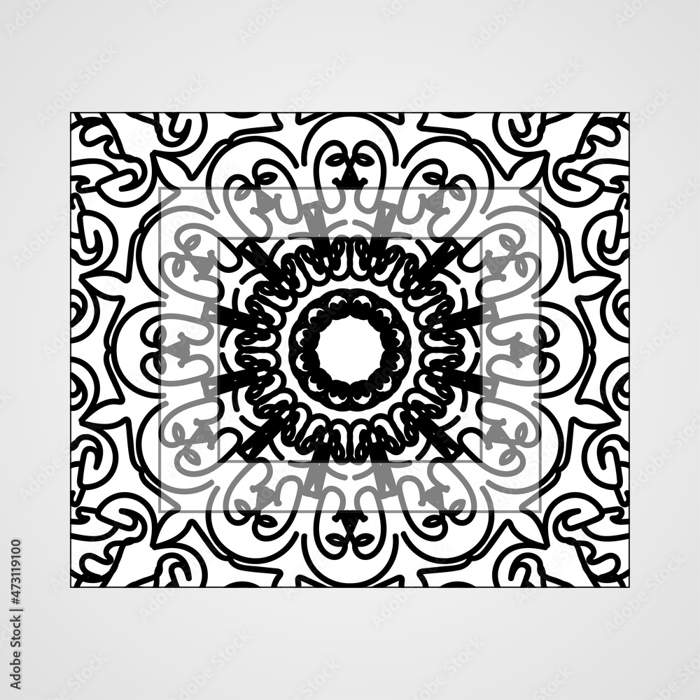 mandala ornament or flower 