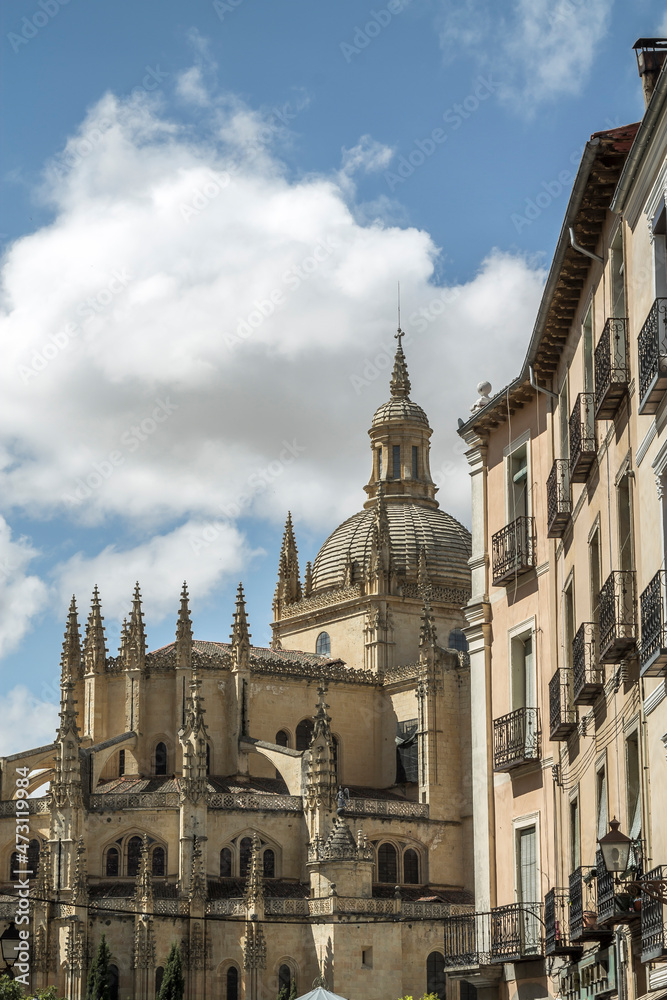 Fototapeta premium historic monument cathedral of segovia, spain, europe