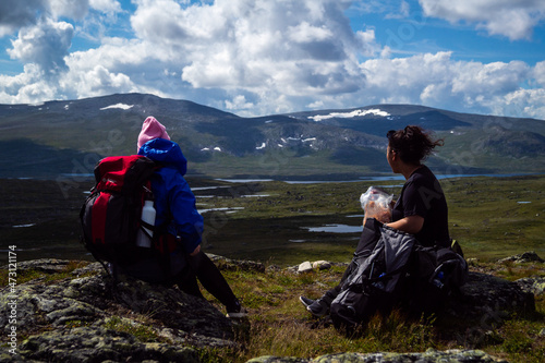 Hiking on the Boarder of Sweden and Norway