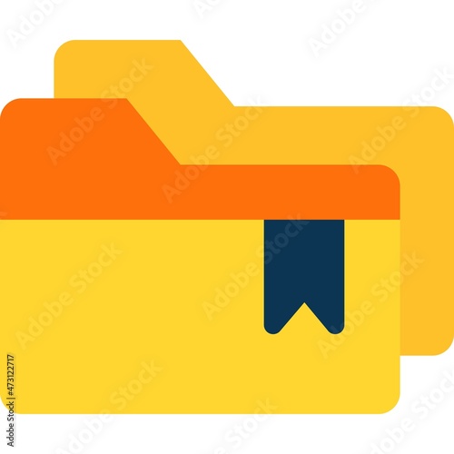 Bookmark Flat Vector Icon Design