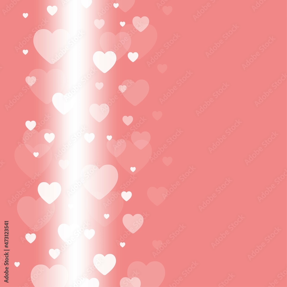 pink bokeh light heart stars background
