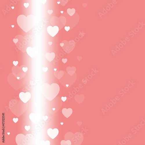 pink bokeh light heart stars background