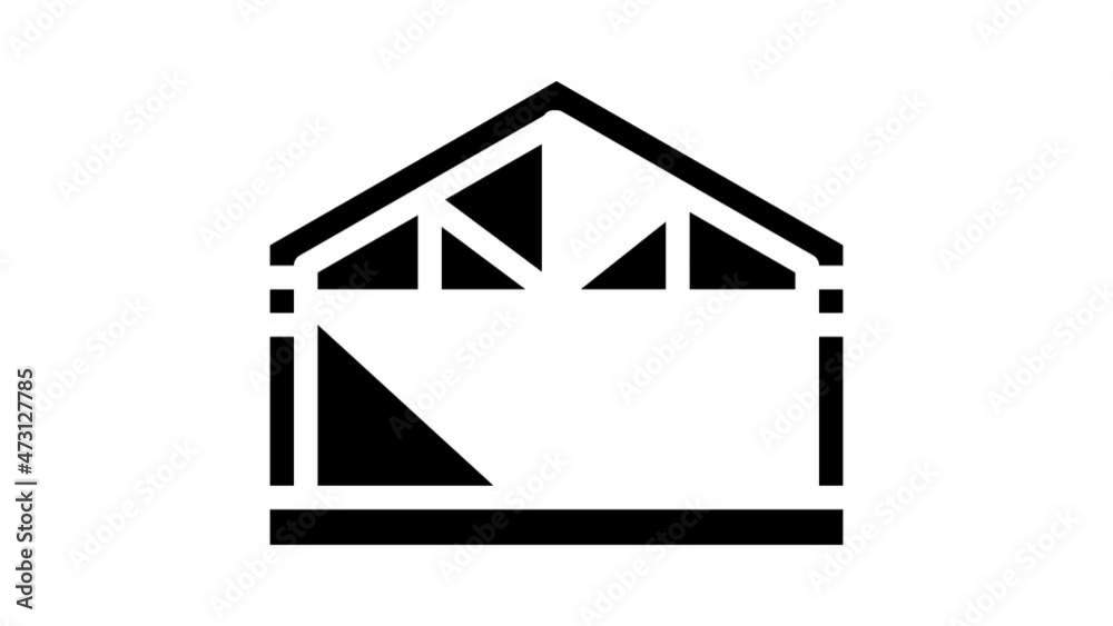 garage metal frame animated glyph icon garage metal frame sign. isolated on white background garage metal frame animated glyph icon garage metal frame sign. isolated on white background