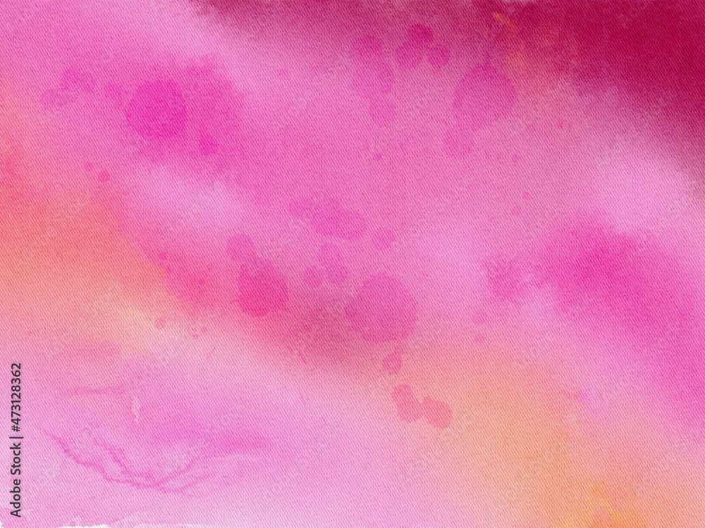 abstract pink watercolor background texture, colorful handcrafted artwork with stains and paint drops and splashes, minimalistic sunset sky illustration, cover template with space for text for editing