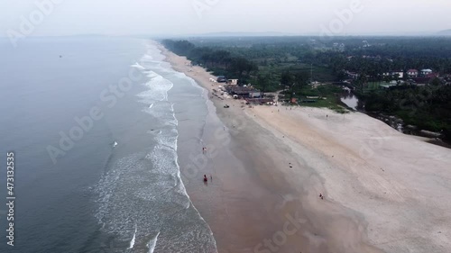 Wallpaper Mural Aerial view of Betalbatim beach, Goa, on the west coast of India. Torontodigital.ca