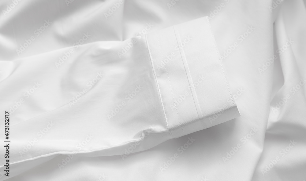 Sleeves on a white shirt.