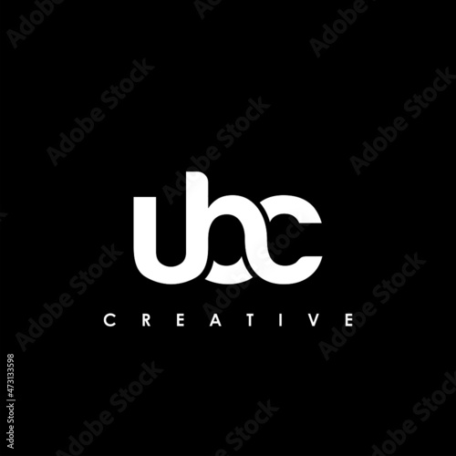 UBC Letter Initial Logo Design Template Vector Illustration photo