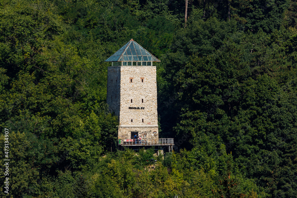 The black tower of the city of Brasov in Romania