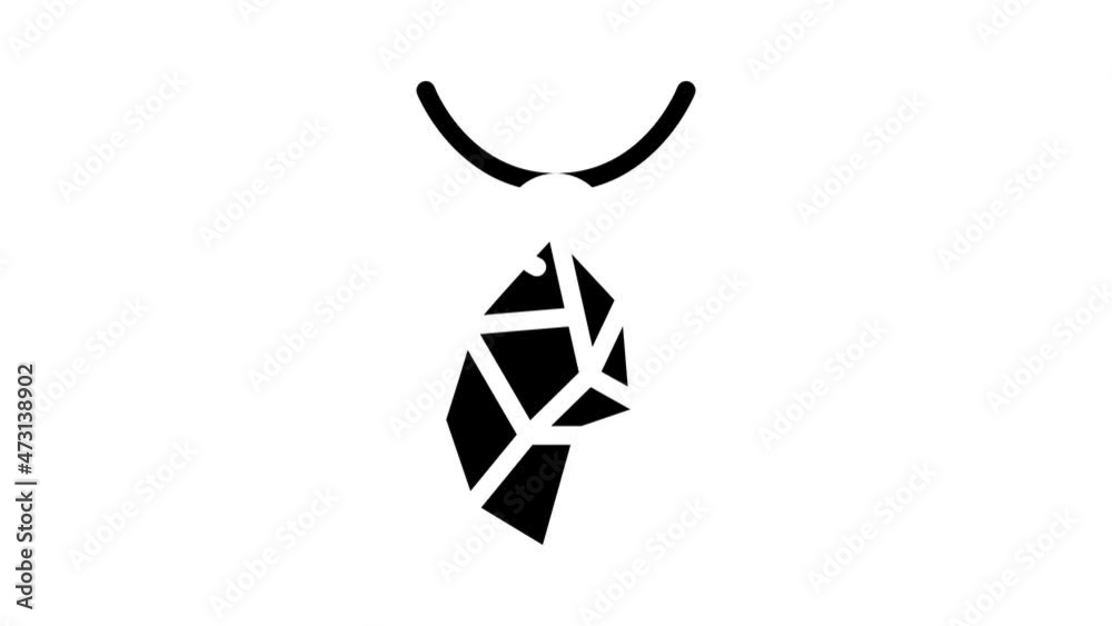 jewelry making animated glyph icon jewelry making sign. isolated on white background jewelry making animated glyph icon jewelry making sign. isolated on white background