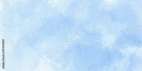 Old blue graph paper sky cloud texture wallpaper background, concept. cloudscape wall and graph blue linen texture background.