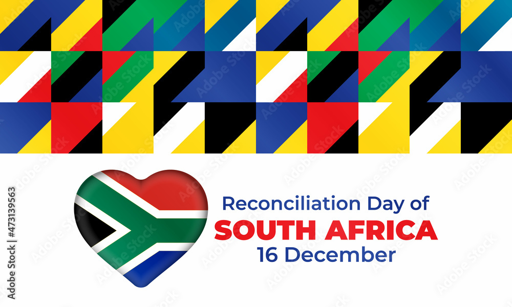 The Day of Reconciliation is a public holiday in South Africa. December 16th. The intention is to celebrate the end of apartheid and foster reconciliation between different racial groups. The Day of Reconciliation is a public holiday in South Africa. December 16th. The intention is to celebrate the end of apartheid and foster reconciliation between different racial groups.