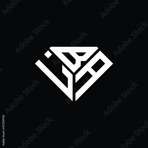 LBA letter logo creative design. LBA unique design
 photo