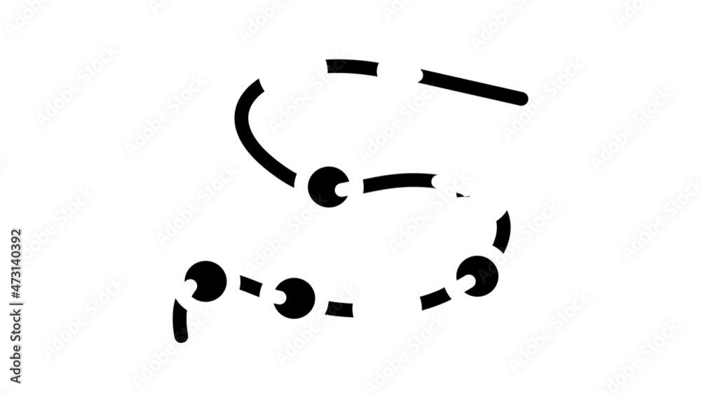 beads decoration animated glyph icon beads decoration sign. isolated on white background beads decoration animated glyph icon beads decoration sign. isolated on white background
