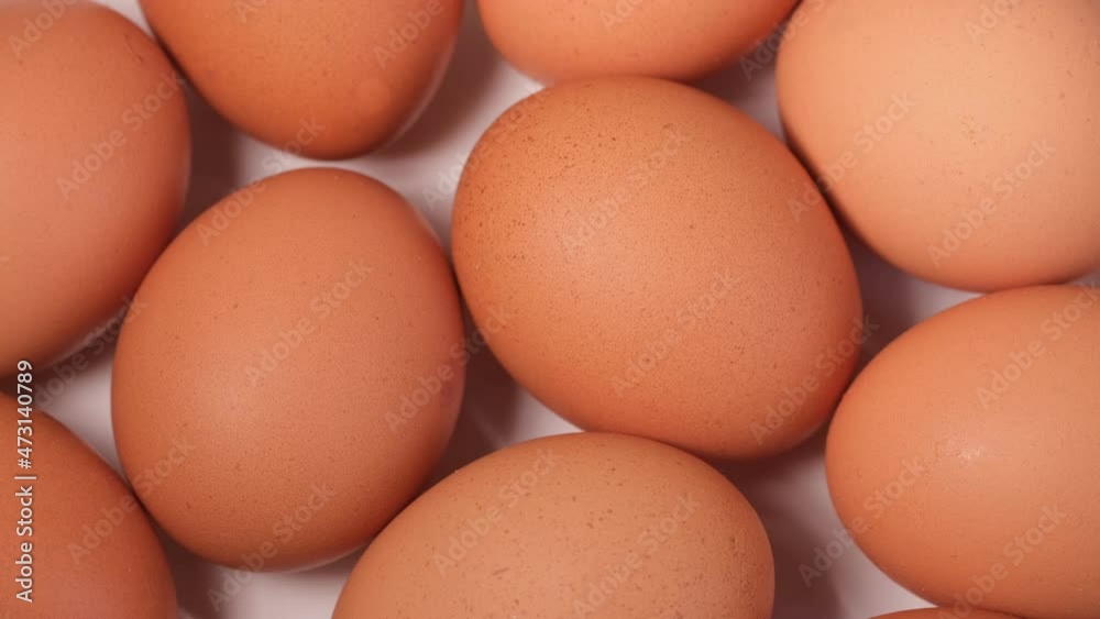 Chicken egg, rotation shot, Chicken fresh raw eggs. Many fresh raw chicken egg Chicken egg, rotation shot, Chicken fresh raw eggs. Many fresh raw chicken egg