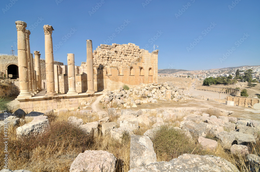 Temple of Dzeus in Jerash, Jordan Temple of Dzeus in Jerash, Jordan