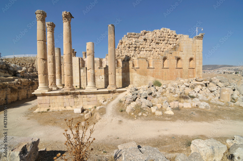 Temple of Dzeus in Jerash, Jordan