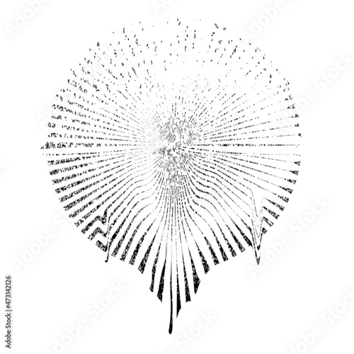 Glitch distorted geometric shape . Minimal art design . Noise destroyed circle logo . Trendy defect error shapes . Glitched frame .Broken effect .Grunge texture . Distressed element .vector 