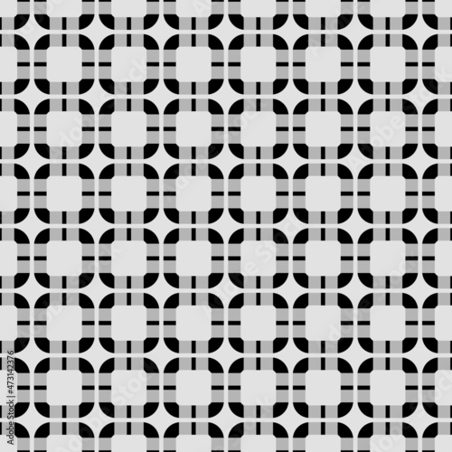 Seamless Pattern of Black and White Bold Lines
