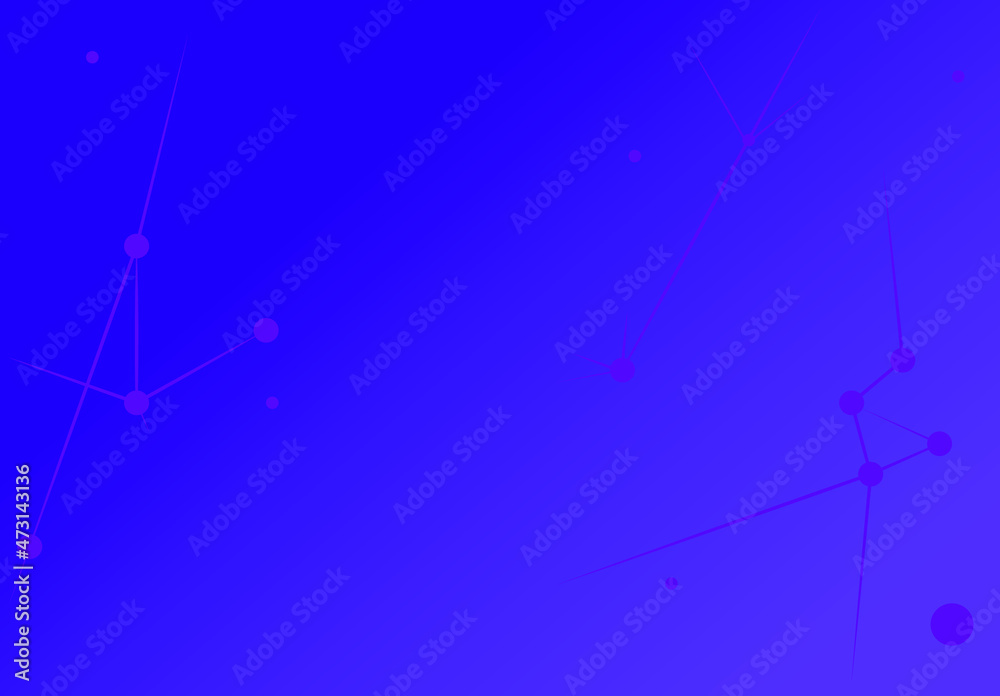 Abstract. Wallpaper. Purple gradient. Lines and points. Molecular chain or constellations Abstract. Wallpaper. Purple gradient. Lines and points. Molecular chain or constellations