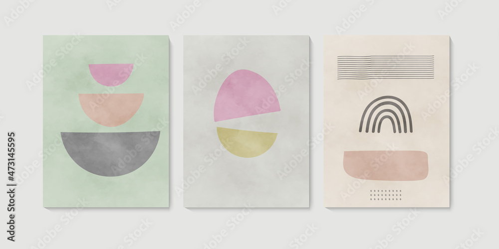 Abstract vector banner template. Minimal background in boho style with white space for text. social media cover, Suitable for various background design, template, banner, poster, presentation